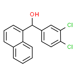ChemSpider 2D Image | (3,4-Dichlorophenyl)(1-naphthyl)methanol | C17H12Cl2O