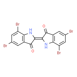 ChemSpider 2D Image | Ciba Blue 2B | C16H6Br4N2O2