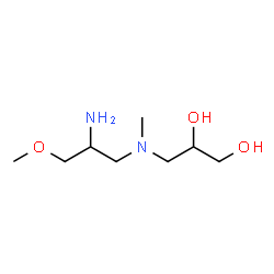 ChemSpider 2D Image | 3-[(2-Amino-3-methoxypropyl)(methyl)amino]-1,2-propanediol | C8H20N2O3