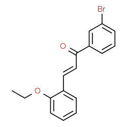 ChemSpider 2D Image | (2E)-1-(3-Bromophenyl)-3-(2-ethoxyphenyl)-2-propen-1-one | C17H15BrO2
