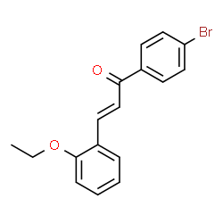 ChemSpider 2D Image | (2E)-1-(4-Bromophenyl)-3-(2-ethoxyphenyl)-2-propen-1-one | C17H15BrO2