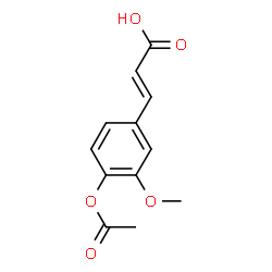 ChemSpider 2D Image | O-acetylferulic acid | C12H12O5