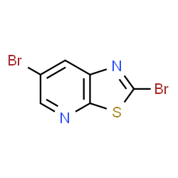 ChemSpider 2D Image | 2,6-Dibromo[1,3]thiazolo[5,4-b]pyridine | C6H2Br2N2S
