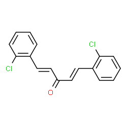 ChemSpider 2D Image | (1E,4E)-1,5-Bis(2-chlorophenyl)-1,4-pentadien-3-one | C17H12Cl2O