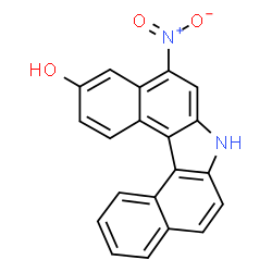 ChemSpider 2D Image | 5-Nitro-7H-dibenzo[c,g]carbazol-3-ol | C20H12N2O3