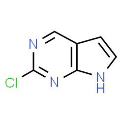 ChemSpider 2D Image | 2-Chloro-7H-pyrrolo[2,3-d]pyrimidine | C6H4ClN3