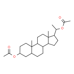 ChemSpider 2D Image | Pregnane-3,20-diyl diacetate | C25H40O4