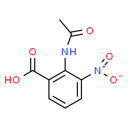 ChemSpider 2D Image | 2-Acetamido-3-nitrobenzoic acid | C9H8N2O5