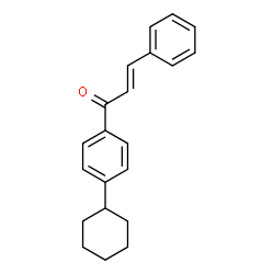 ChemSpider 2D Image | (2E)-1-(4-Cyclohexylphenyl)-3-phenyl-2-propen-1-one | C21H22O