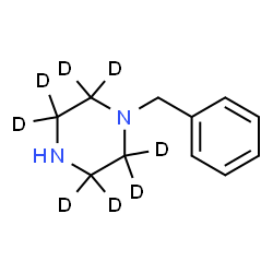 ChemSpider 2D Image | 1-Benzyl(2,2,3,3,5,5,6,6-~2~H_8_)piperazine | C11H8D8N2