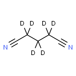 ChemSpider 2D Image | (~2~H_6_)Pentanedinitrile | C5D6N2
