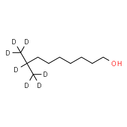 ChemSpider 2D Image | 8-(~2~H_3_)Methyl-1-(8,9,9,9-~2~H_4_)nonanol | C10H15D7O