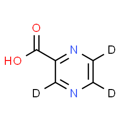 ChemSpider 2D Image | 2-(~2~H_3_)Pyrazinecarboxylic acid | C5HD3N2O2