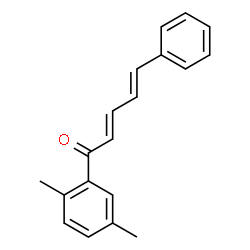 ChemSpider 2D Image | (2E,4E)-1-(2,5-Dimethylphenyl)-5-phenyl-2,4-pentadien-1-one | C19H18O