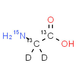 ChemSpider 2D Image | Glycine-13C2,15N,2,2-d2 | 13C2H3D215NO2