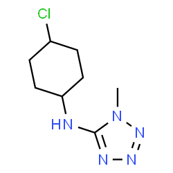 ChemSpider 2D Image | N-(4-Chlorocyclohexyl)-1-methyl-1H-tetrazol-5-amine | C8H14ClN5