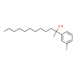 ChemSpider 2D Image | 2-(3-Fluorophenyl)-2-dodecanol | C18H29FO
