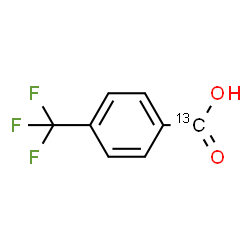 ChemSpider 2D Image | 4-(Trifluoromethyl)(carboxy-~13~C)benzoic acid | C713CH5F3O2