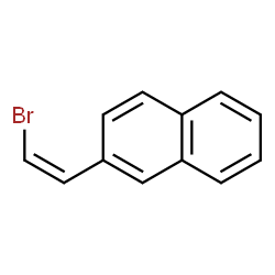 ChemSpider 2D Image | 2-[2-bromovinyl]naphthalene | C12H9Br