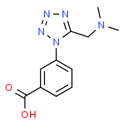 ChemSpider 2D Image | 3-(5-Dimethylaminomethyl-tetrazol-1-yl)-benzoic acid | C11H13N5O2