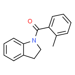 ChemSpider 2D Image | indolin-1-yl(o-tolyl)methanone | C16H15NO