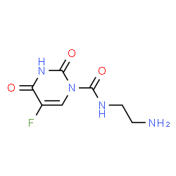ChemSpider 2D Image | N-(2-Aminoethyl)-5-fluoro-2,4-dioxo-3,4-dihydro-1(2H)-pyrimidinecarboxamide | C7H9FN4O3
