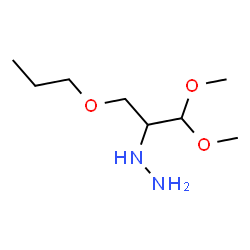 ChemSpider 2D Image | (1,1-Dimethoxy-3-propoxy-2-propanyl)hydrazine | C8H20N2O3