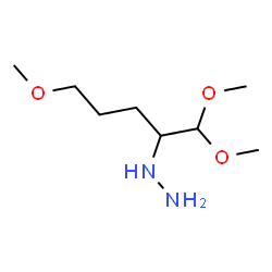 ChemSpider 2D Image | (1,1,5-Trimethoxy-2-pentanyl)hydrazine | C8H20N2O3