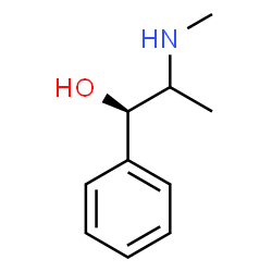 ChemSpider 2D Image | (1R)-2-(Methylamino)-1-phenyl-1-propanol | C10H15NO