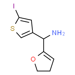 ChemSpider 2D Image | 1-(4,5-Dihydro-2-furanyl)-1-(5-iodo-3-thienyl)methanamine | C9H10INOS