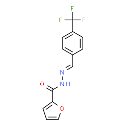 ChemSpider 2D Image | N'-{(E)-[4-(Trifluoromethyl)phenyl]methylene}-2-furohydrazide | C13H9F3N2O2