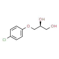 ChemSpider 2D Image | (S)-chlorphenesin | C9H11ClO3