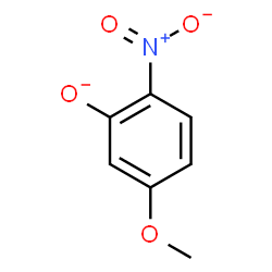 ChemSpider 2D Image | 5-Methoxy-2-nitrophenolate | C7H6NO4