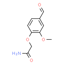 ChemSpider 2D Image | 2-(4-Formyl-2-methoxyphenoxy)acetamide | C10H11NO4