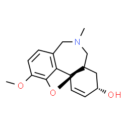 ChemSpider 2D Image | (3alpha,12abeta)-Galanthamine | C17H21NO3