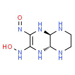 ChemSpider 2D Image | (4aR,8aR)-N-Hydroxy-3-nitroso-1,4,4a,5,6,7,8,8a-octahydropyrazino[2,3-b]pyrazin-2-amine | C6H12N6O2