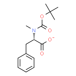 ChemSpider 2D Image | (2S)-2-(Methyl{[(2-methyl-2-propanyl)oxy]carbonyl}amino)-3-phenylpropanoate | C15H20NO4