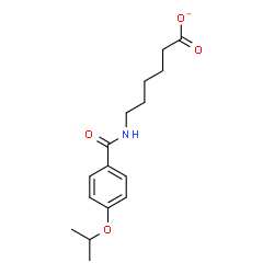 ChemSpider 2D Image | 6-[(4-Isopropoxybenzoyl)amino]hexanoate | C16H22NO4