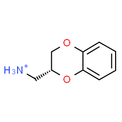 ChemSpider 2D Image | (2R)-2,3-Dihydro-1,4-benzodioxin-2-ylmethanaminium | C9H12NO2
