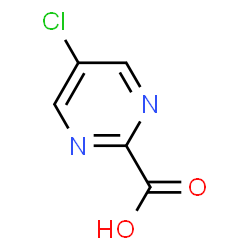 ChemSpider 2D Image | 5-Chloro-2-pyrimidinecarboxylic acid | C5H3ClN2O2