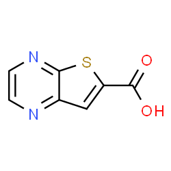 ChemSpider 2D Image | Thieno[2,3-b]pyrazine-6-carboxylic acid | C7H4N2O2S
