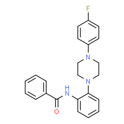ChemSpider 2D Image | N-[2-[4-(4-Fluorophenyl)-1-piperazinyl]phenyl]benzamide | C23H22FN3O