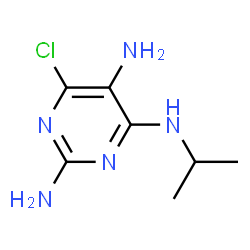 ChemSpider 2D Image | 6-Chloro-N~4~-isopropyl-2,4,5-pyrimidinetriamine | C7H12ClN5