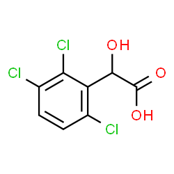 ChemSpider 2D Image | Hydroxy(2,3,6-trichlorophenyl)acetic acid | C8H5Cl3O3