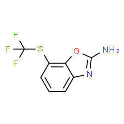 ChemSpider 2D Image | 7-[(Trifluoromethyl)sulfanyl]-1,3-benzoxazol-2-amine | C8H5F3N2OS