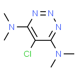 ChemSpider 2D Image | 5-Chloro-N,N,N',N'-tetramethyl-1,2,3-triazine-4,6-diamine | C7H12ClN5