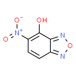 ChemSpider 2D Image | 5-Nitro-2,1,3-benzoxadiazol-4-ol | C6H3N3O4