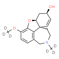 ChemSpider 2D Image | (13,13,13,14,14,14-~2~H_6_)Galanthamine | C17H15D6NO3