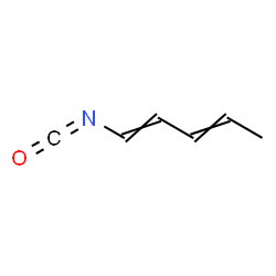 ChemSpider 2D Image | 1-Isocyanato-1,3-pentadiene | C6H7NO