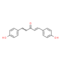 ChemSpider 2D Image | (1E)-1,5-Bis(4-hydroxyphenyl)-1,4-pentadien-3-one | C17H14O3